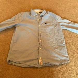 Abercrombie Kids Boys Blue Denim Button Down